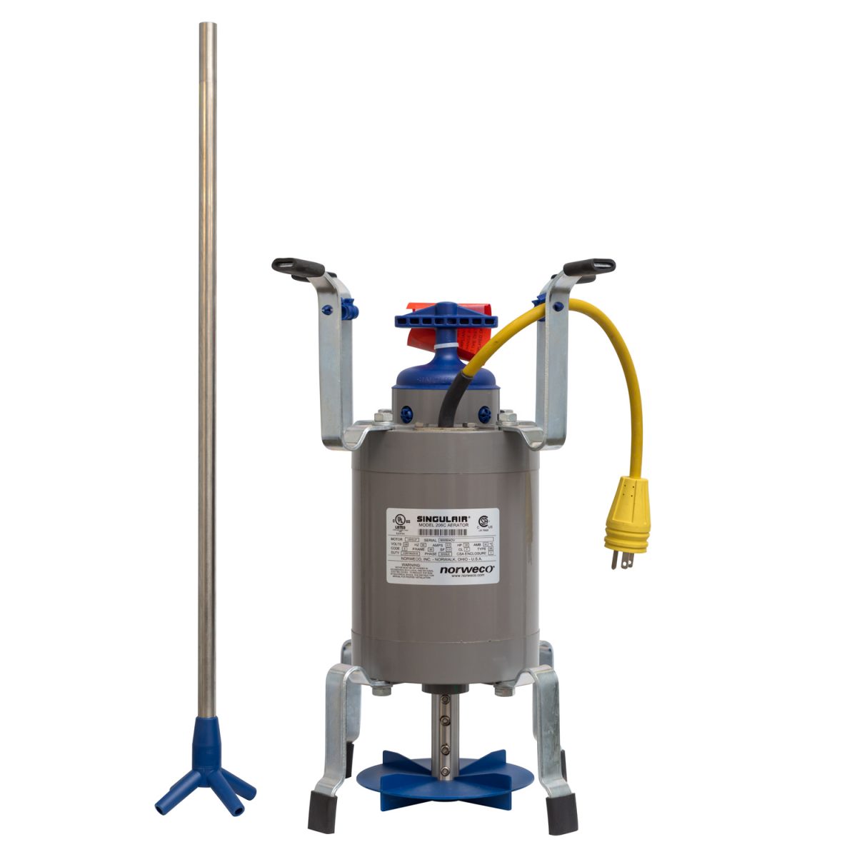 206C Aerator with Aspirator shaft next to it