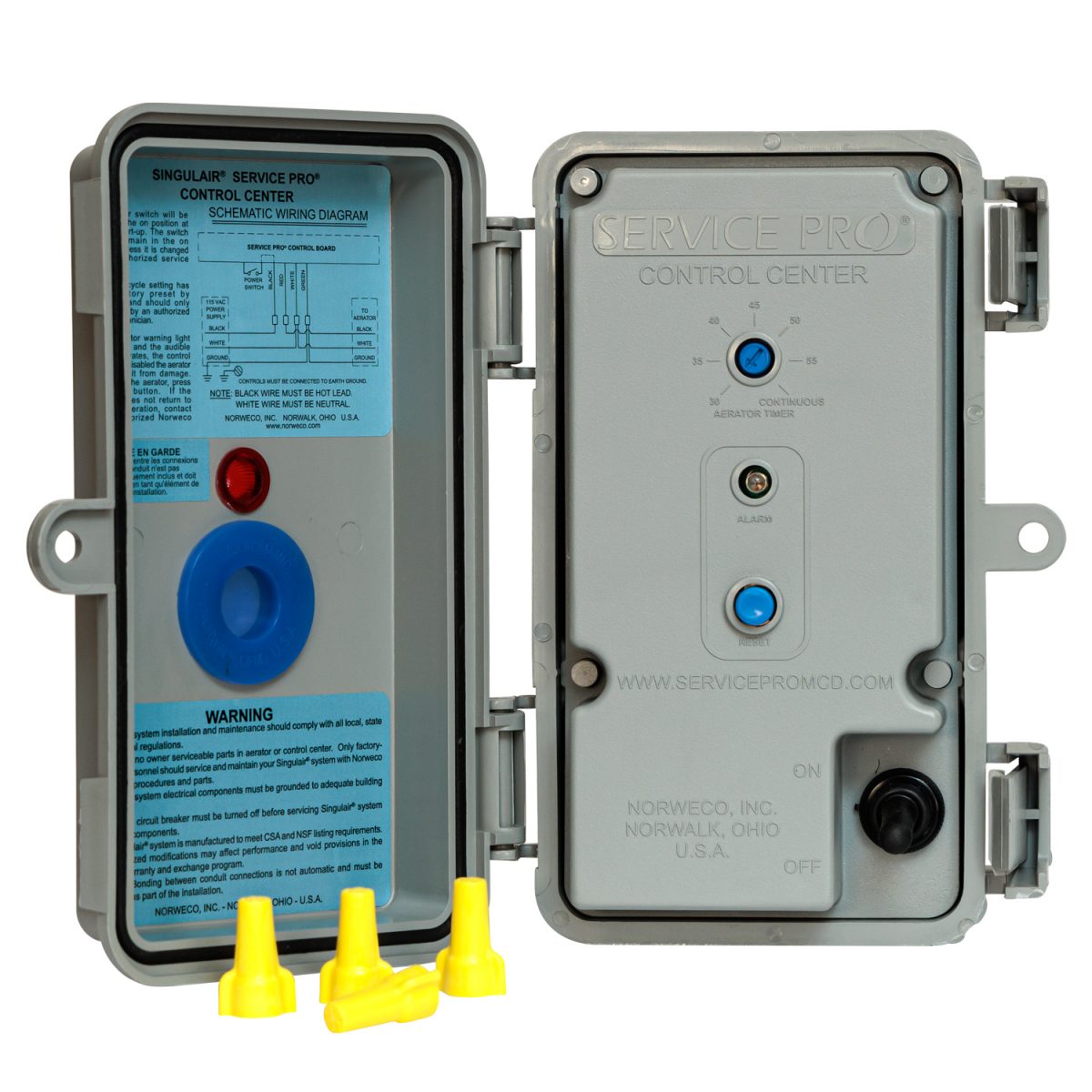 Norweco 210P Control Center (Control Box with Insert)