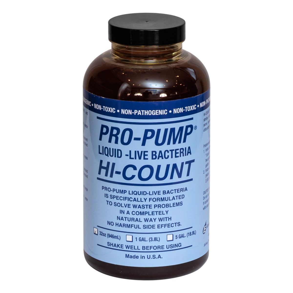 Pro Pump Hi-Count Live Bacteria (Gallon)
