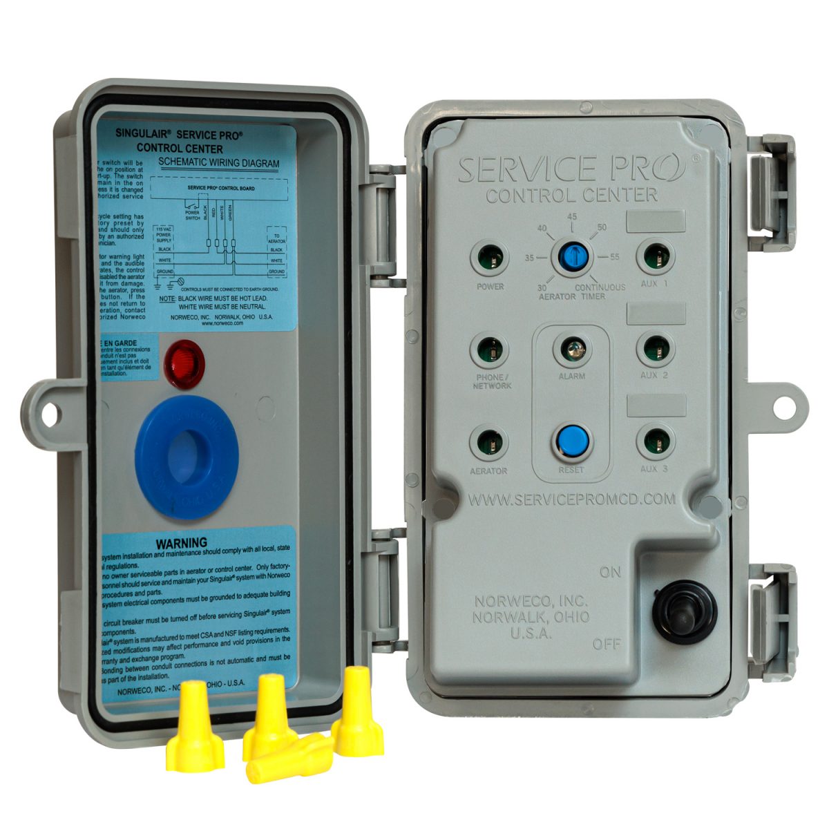 Norweco MCD Control Center- No Telemetry (Control Box with Insert)