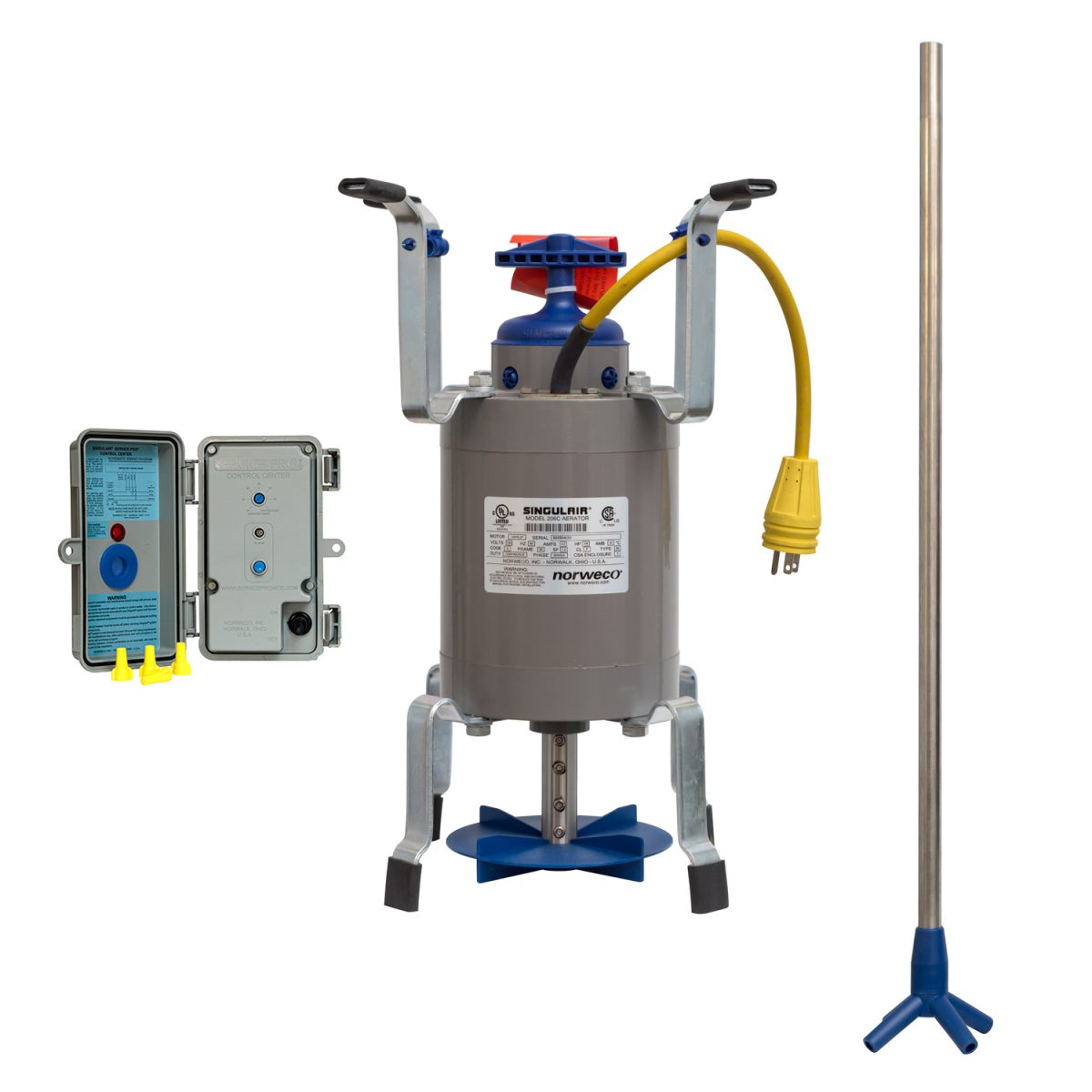 Norweco_206C+210 Norweco 206C Aerator with Aspirator Shaft and 210P Control Center